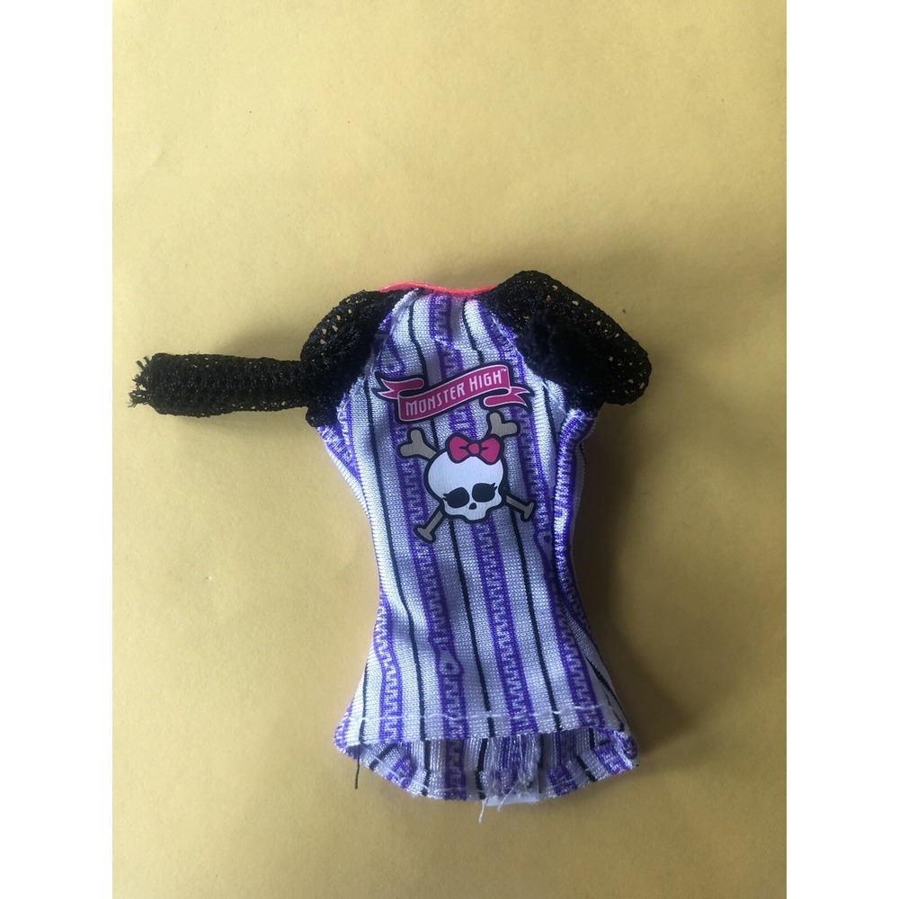 Monster High Doll Clawdeen Wolf Ghoul Sports Baseball Shirt Top Jersey